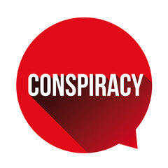 Conspiracy sign speech bubble