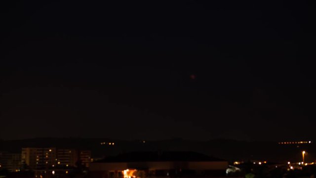 Hyperlapse of the full lunar eclipse that happened on July 27th, 2018. Captured in Perugia (Italy) from 9 pm to 1 am CEST. It totals 1.595 pictures shot with 5 seconds delay and 3-4 sec Shutter speed.