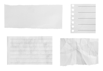 white paper ripped message torn