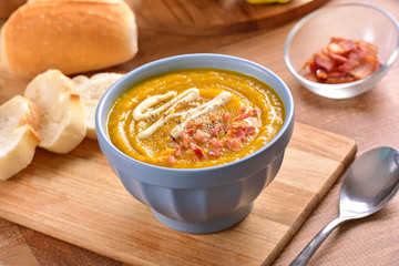 Pumpkin soup bowl