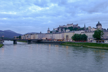 The historic city of Salzburg, Austria