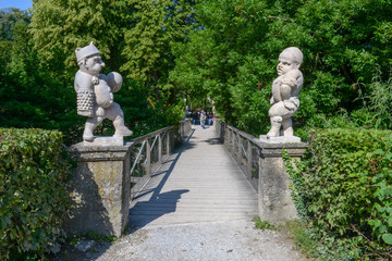 Statues at the Mirabell Palace Garden in Salzburg, Austria