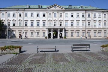 Fototapeta premium Mirabell Palace in Salzburg on Austria
