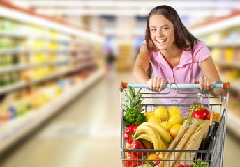 Portrait of happy young woman