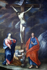 Crucifixion. Jésus-Christ. Eglise Notre-Dame de l'Assomption. Cordon.. / Crucifixion. Jesus...