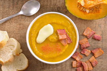 Pumpkin soup bowl