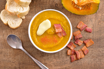 Pumpkin soup bowl