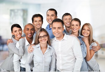 Fototapeta premium Portrait of Smiling Business People