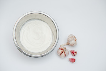 kitchen garlic cream