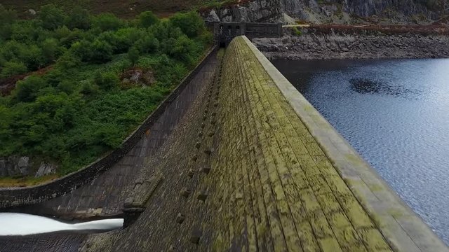 Crossing the Elan Valley Dam wall