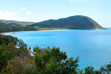 Fototapeta premium Deshaies Guadeloupe la baie de Grande Anse