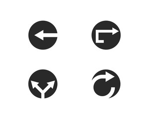 Arrow icon set vector illustration