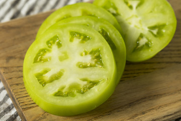 Raw Green Organic Tomatoes