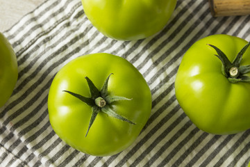 Raw Green Organic Tomatoes