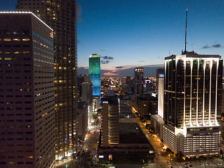 Aerial View of MIami Buildings