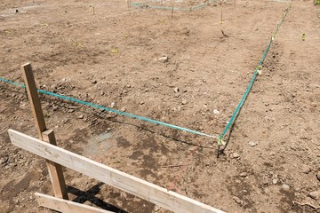 住宅建設素材　基礎工事