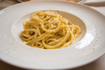 Cacio e Pepe Classic Italian Dish 