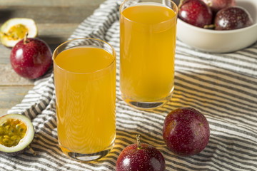 Sweet Yellow Passion Fruit Juice