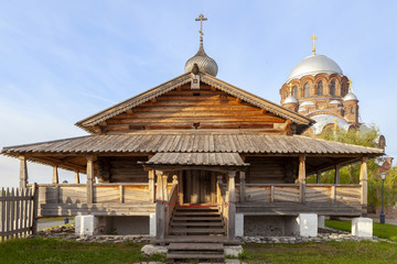Sviyazhsk, Russia, June 04, 2018: Cathedral in the name of the icon of the Mother of God.