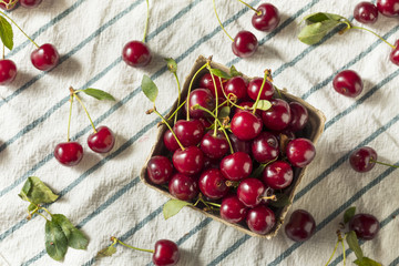 Naklejka na ściany i meble Raw Red Organic Tart Cherries