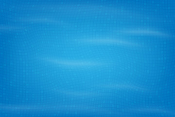 Swimming pool bottom caustics ripple and flow with waves background. Overhead view. Vector illustration background