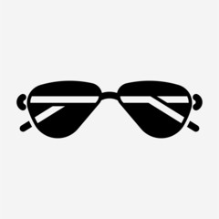 Glyph glasses pixel perfect vector icon