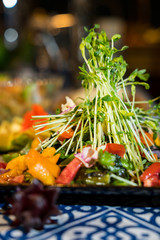 fresh food vegetables organic healthy dishes culinary preparation vibrant ingredients 