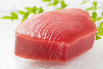 マグロの中トロ切り身