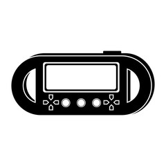 Isolated portable videogame console icon