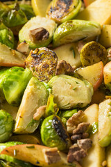 Homemade Brussel Sprout and Apple Salad