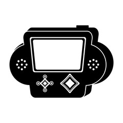 Isolated portable videogame console icon