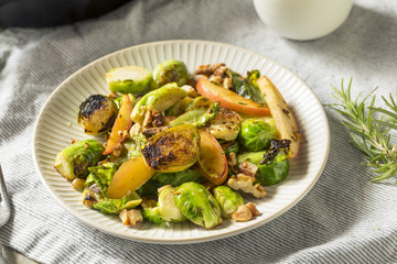 Homemade Brussel Sprout and Apple Salad