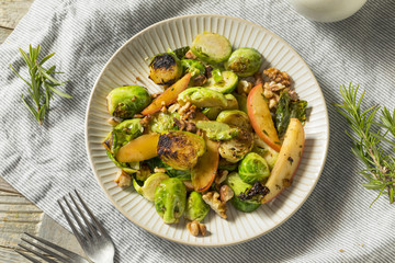 Homemade Brussel Sprout and Apple Salad