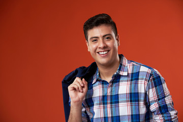 Smiling latin young man