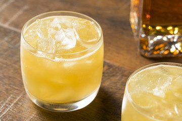 Alcoholic Scotch Penicillin Cocktail