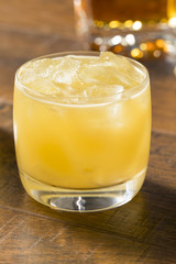 Alcoholic Scotch Penicillin Cocktail