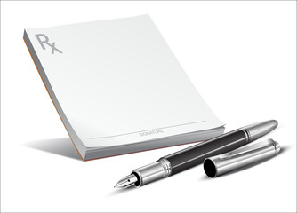 doctors rx prescription pad fountain pen - Elegant Writing Instruments © Mirror-images