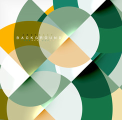 Obraz premium Minimal circle abstract background design, multicolored template for business or technology presentation or web brochure cover layout, wallpaper