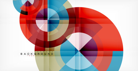 Vector circle abstract background