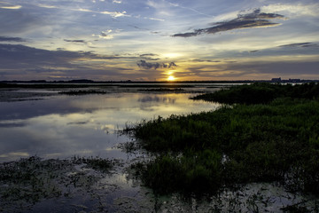 Fototapeta na wymiar Sunset On Lake Toho 2