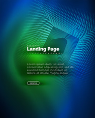 Naklejka premium Neon glowing background for landing page