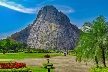 Naklejka premium Khao Chi Chan mountain. Pattaya. Thailand
