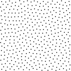 Polka dot seamless vintage pattern with messy dots tiled