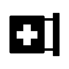Obraz premium Isolated medicine cross icon