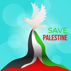 Save palestine illustration