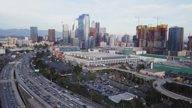 Downtown Los Angeles at Sunset 01