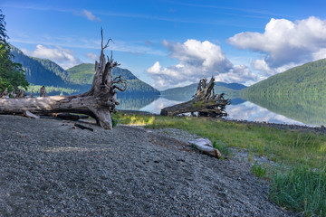 Quite morning at Nitinat Lake British Columbia, Canada