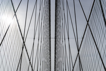 Fototapeta premium Suspension Bridge cables