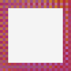 Abstract colorful frame of squares