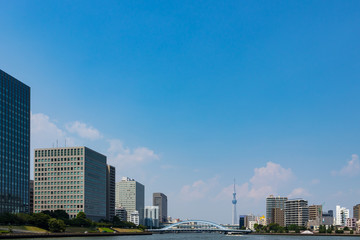 (東京都ｰ都市風景)ウォーターフロント新川から見る風景２
